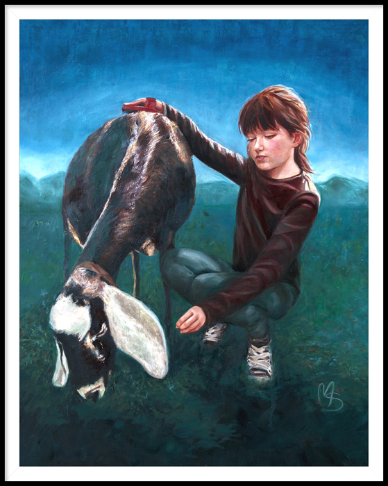 A Girl and Her Goat