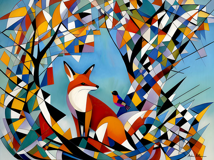 Andrea Hellman – “Fox and Bird” - www.andreahellman.com