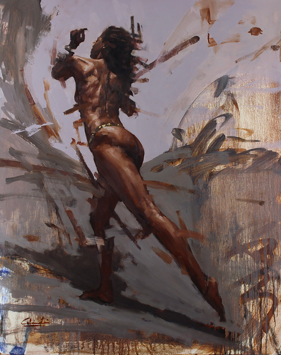 Calvin Lai – “Leaning In” - www.calvinlaiart.com