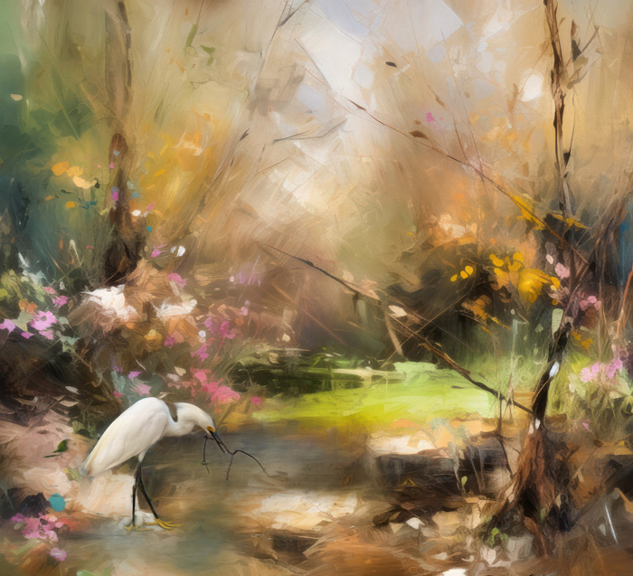 Egret Nest Building
