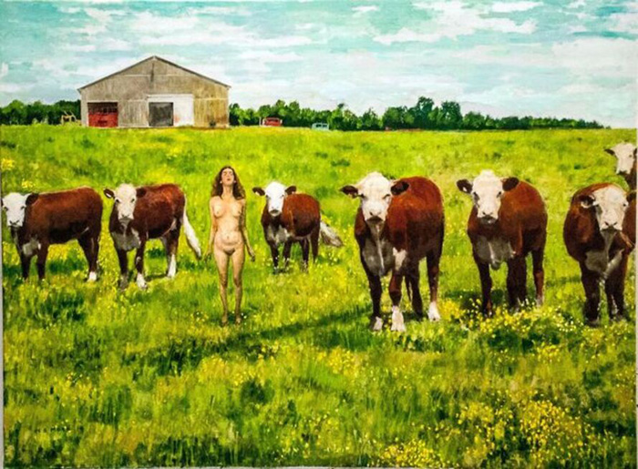 “Naked Cows (Summer in Sidney)”