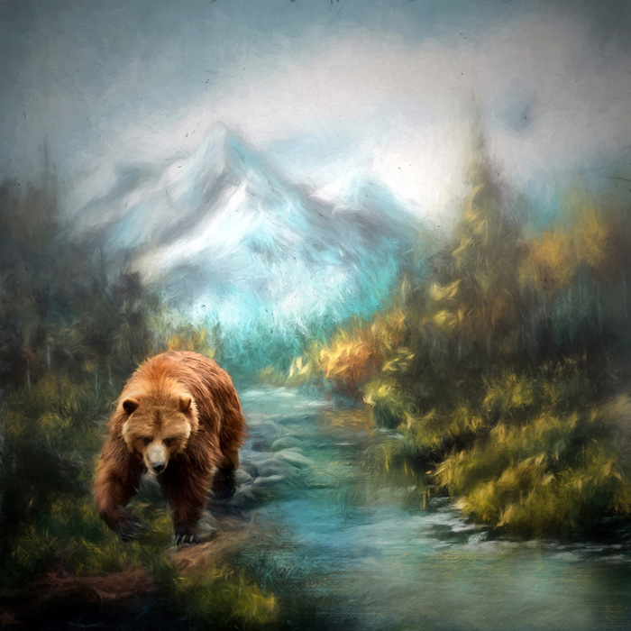 Roaming Brown Bear