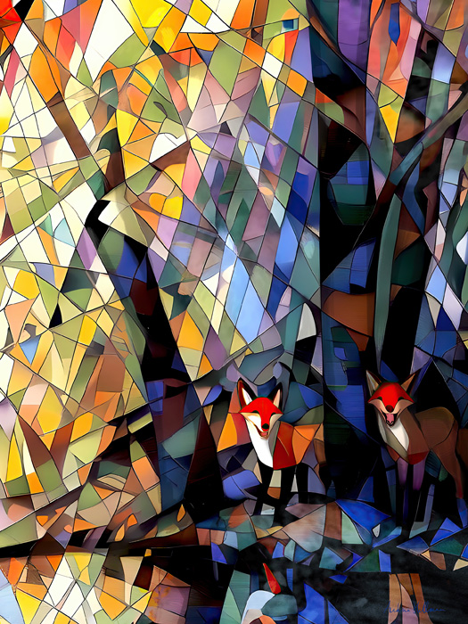 Andrea Hellman – “Two Foxes by Rush Creek” - www.andreahellman.com