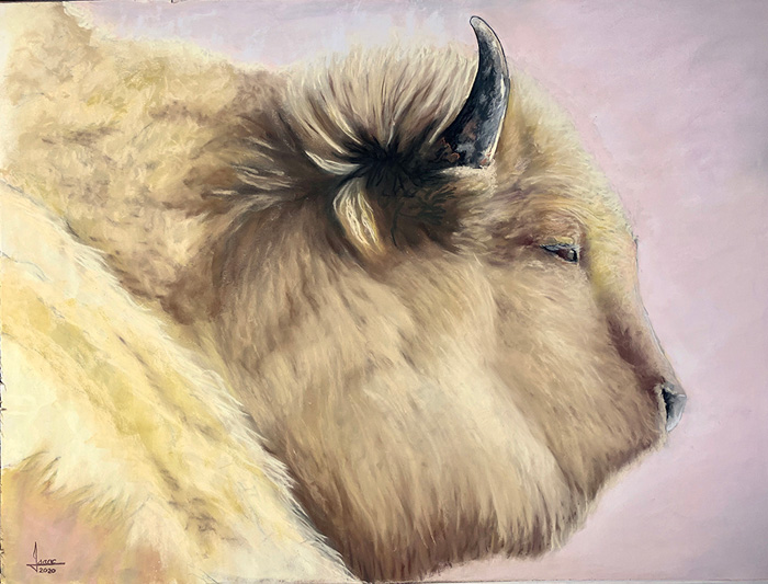 Lewis Isaac Testa – “White Buffalo” - www.etsy.com/shop/LewisTestaPortrait