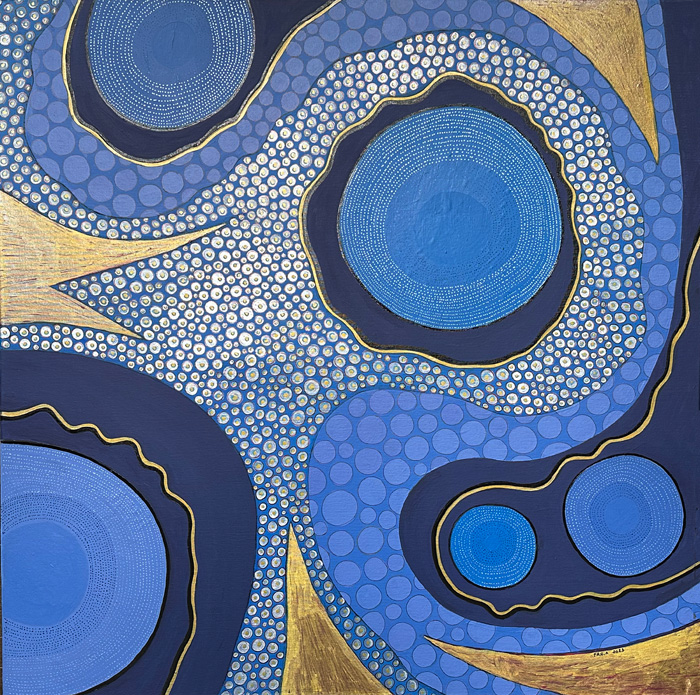 Fania Greenwood – “Blue Cosmos” - https://faniagreenwood.weebly.com/